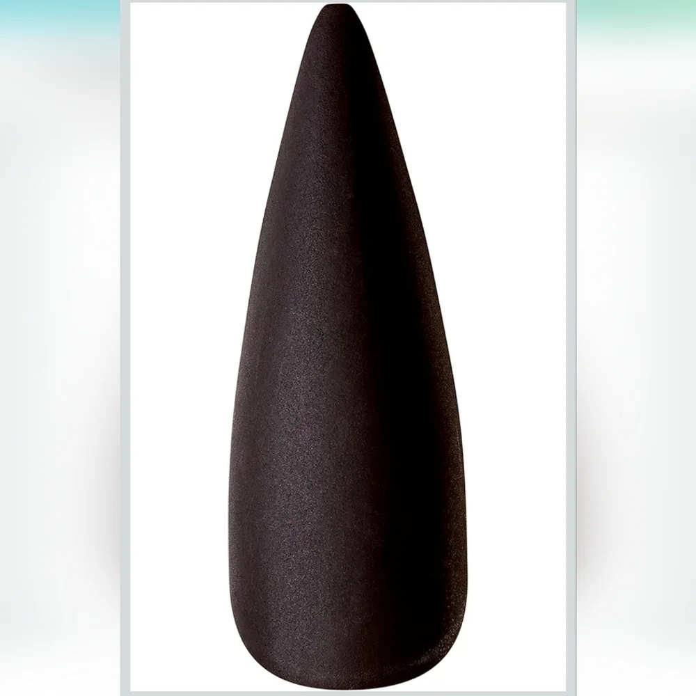 Kiss Gel Fantasy Limited Edition Halloween 28 Ct Nails XL Matte Black 87754 NEW